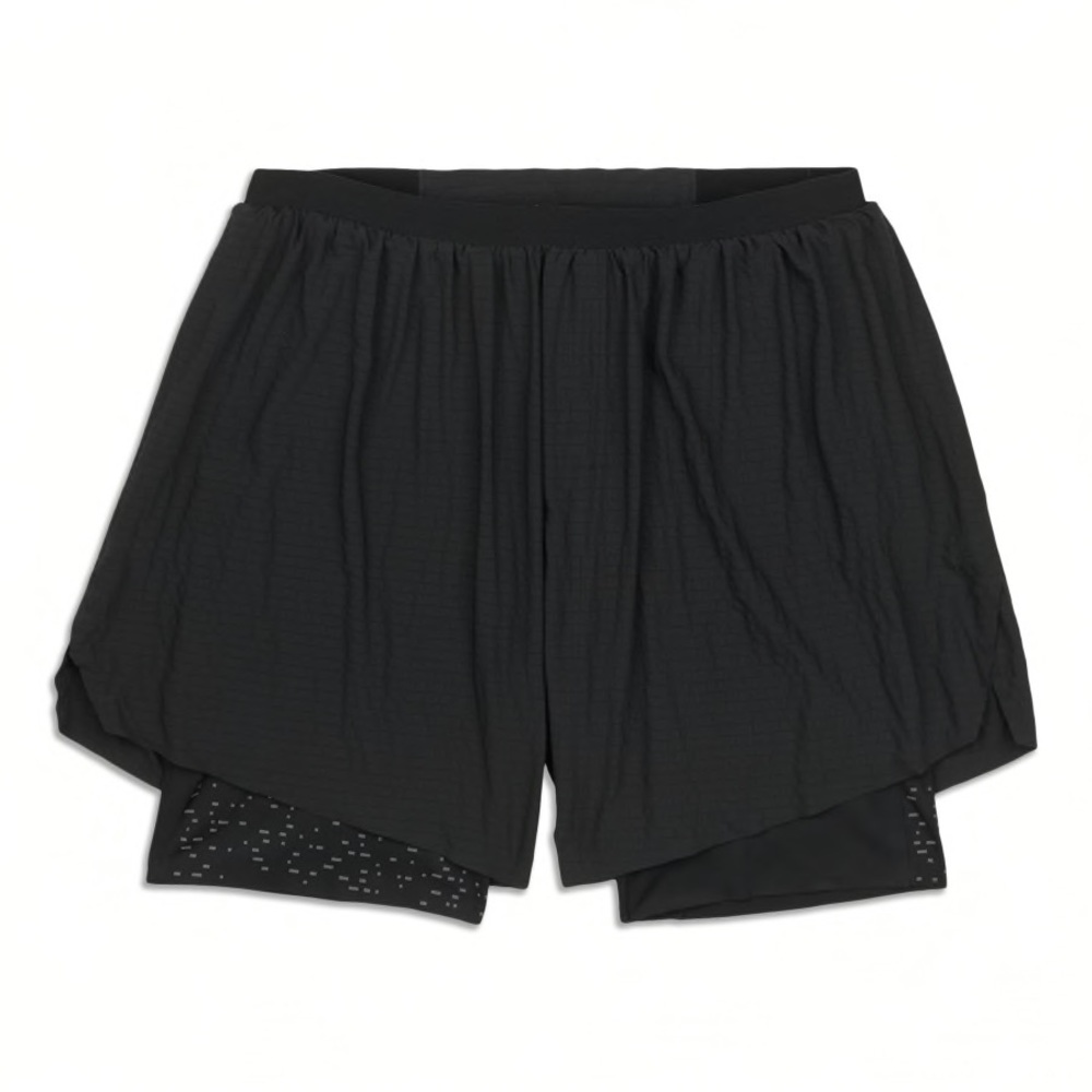 Mens Lululemon Surge 6” Lined *SE black shorts